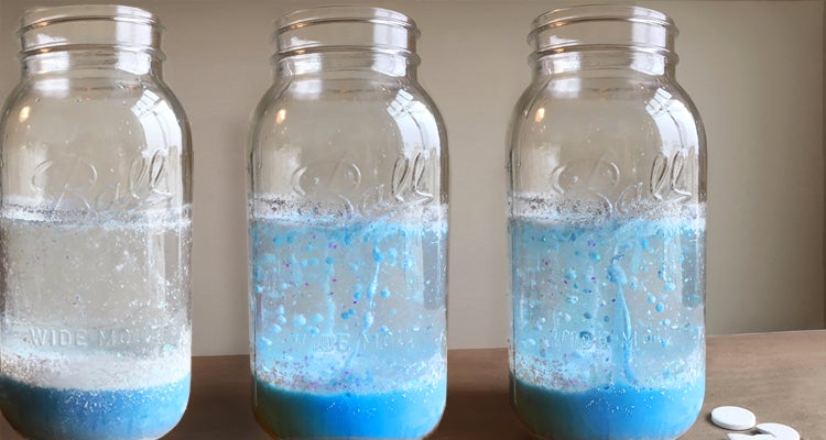 Snow Storm in a Jar Science Experiment - beginlearning