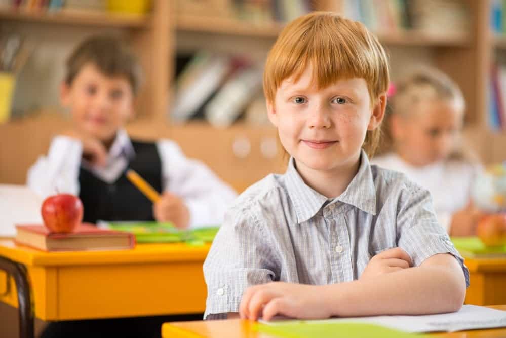 kid paying attention at school