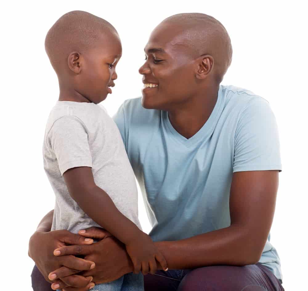 dad talking to son about emotions