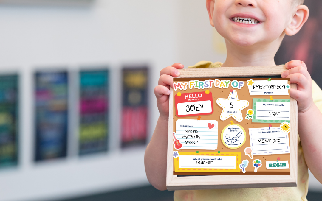 First Day of School Keepsakes (Ages 4-8)