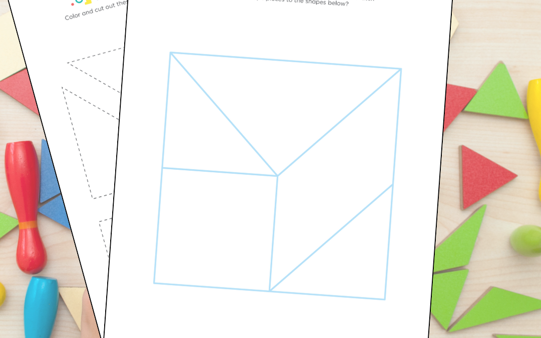DIY Mini Tangram Puzzle for Kids (Ages 3-5)