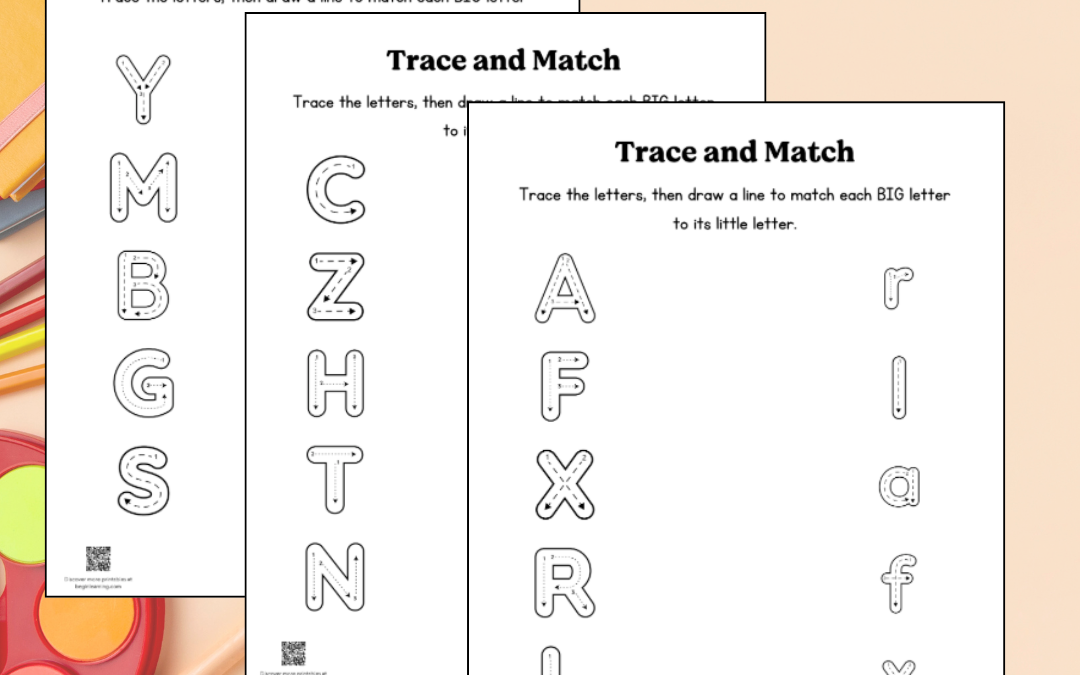 Upper & Lower Case Matching (Ages 4–6)