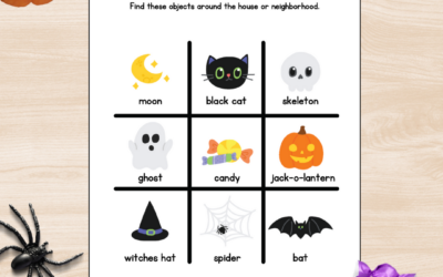 Halloween Scavenger Hunt (Ages 2-8)