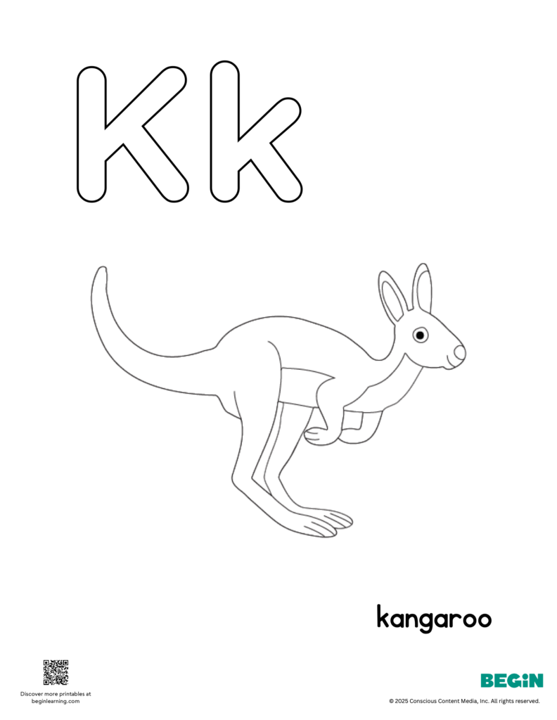 Letter K Coloring Page