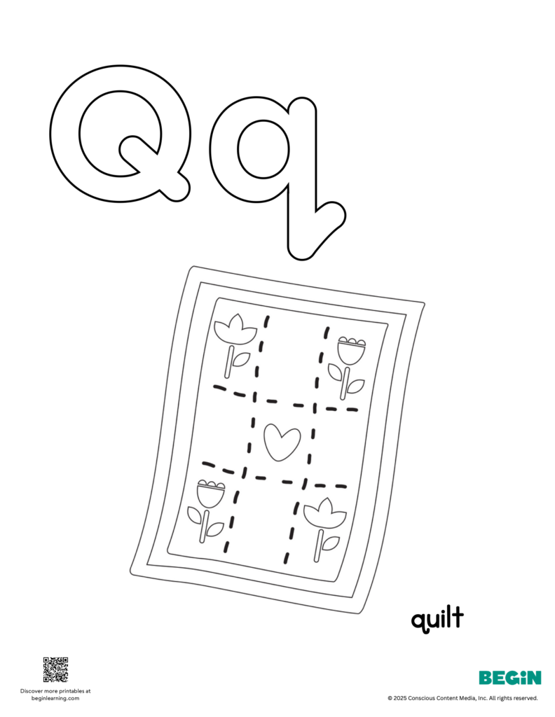 Letter Q Coloring Page