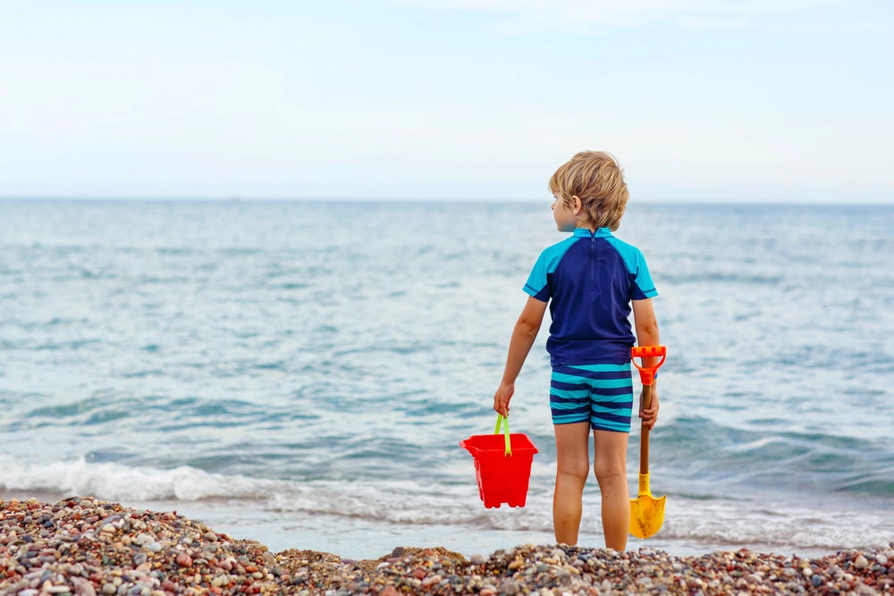boy at the beach