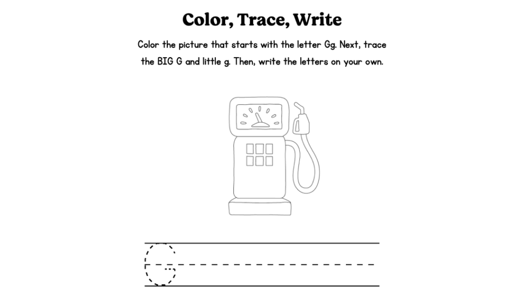 Alphabet Worksheet Featured Image Letter G