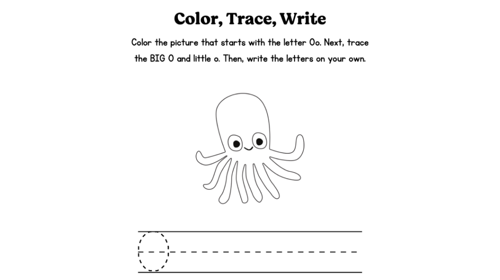 Alphabet Worksheet Featured Image Letter O