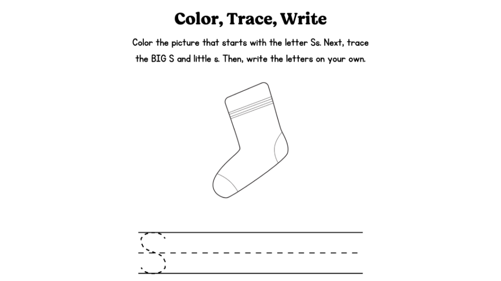 Alphabet Worksheet Featured Image Letter S