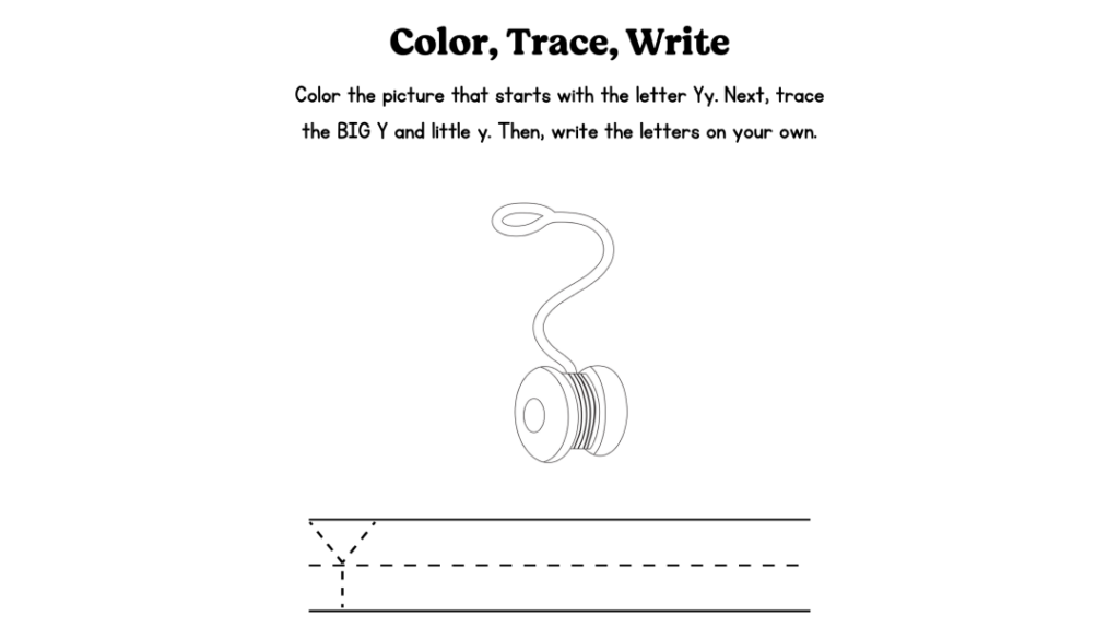 Alphabet Worksheet Featured Image Letter Y