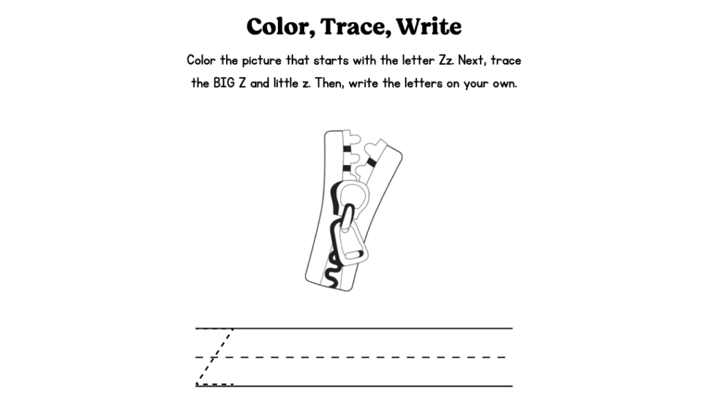 Alphabet Worksheet Featured Image Letter Z