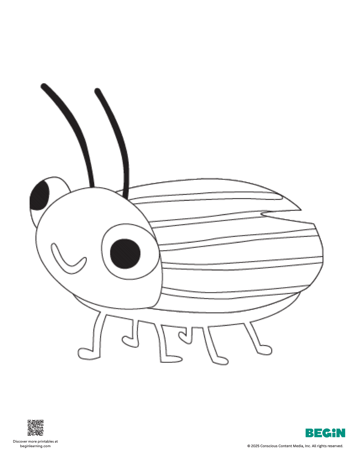 Free Printable Bug Coloring Page