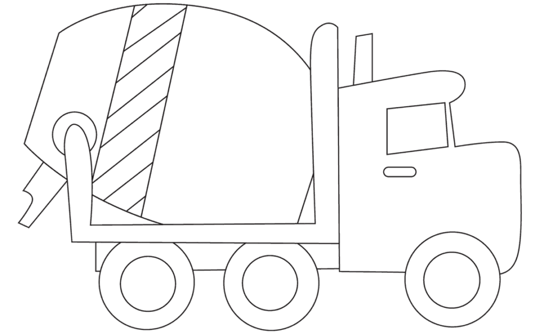 Free Printable Cement Truck Coloring Pages