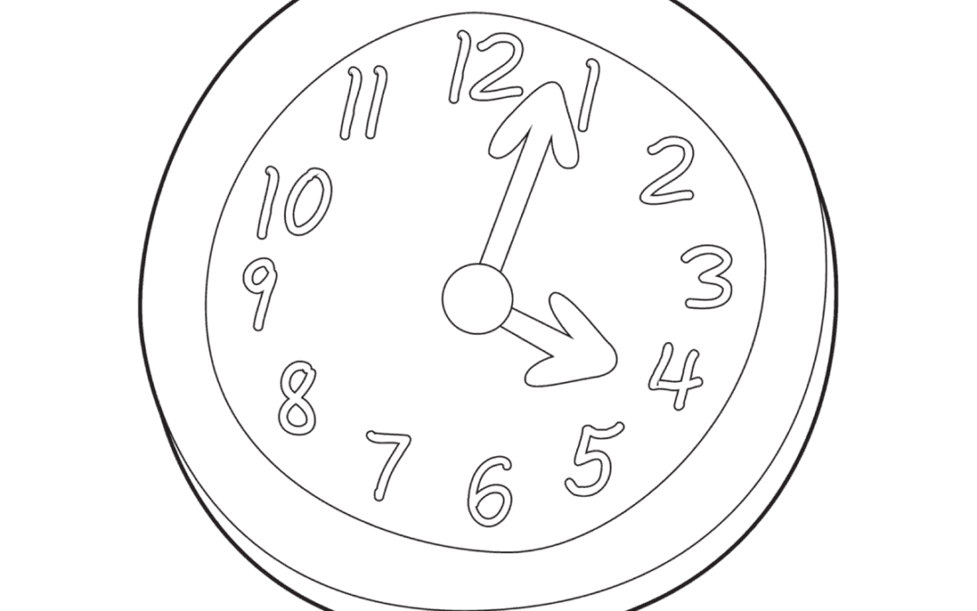 Free Printable Clock Coloring Pages