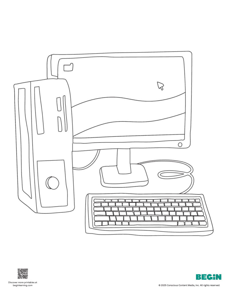 Computer Coloring Page