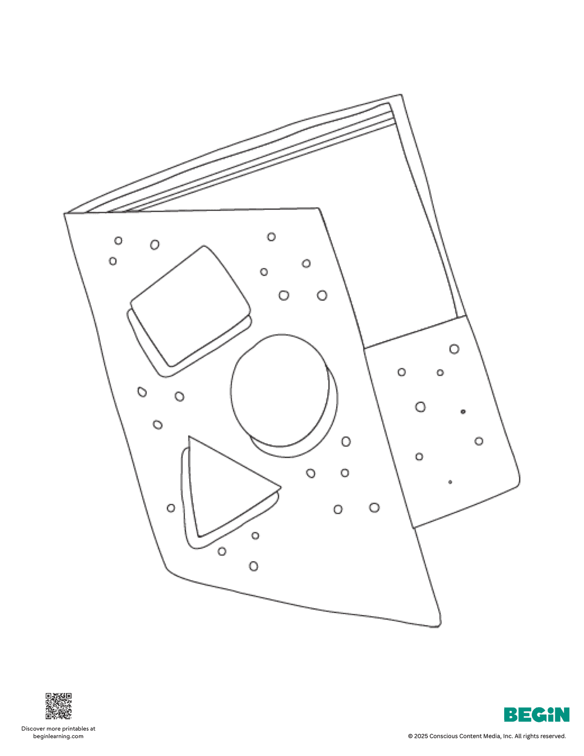 Free Printable Folder Coloring Page