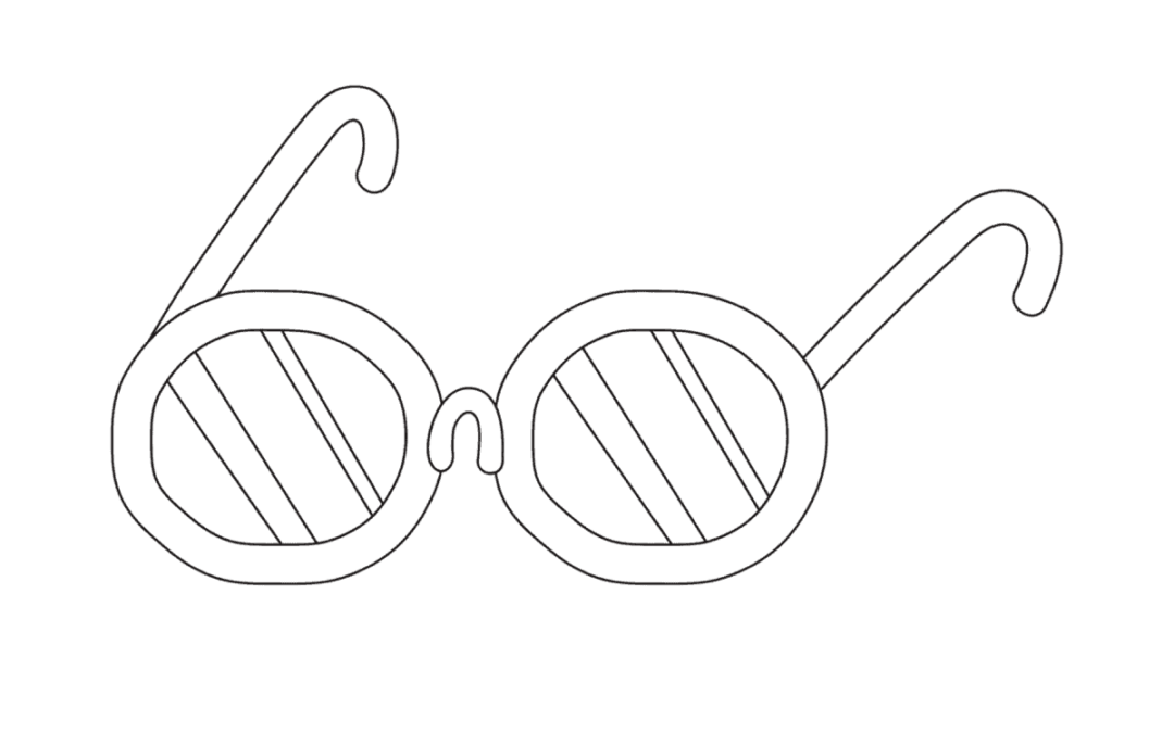 Free Printable Glasses Coloring Pages