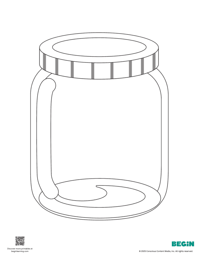 Jar Coloring Page