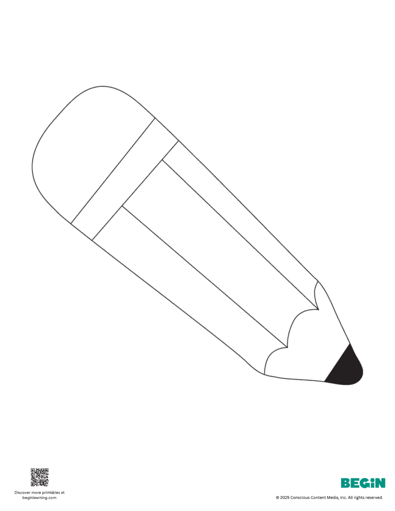 Pencil Coloring Page