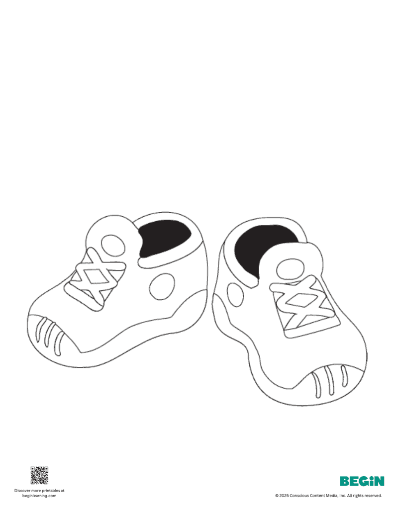 Shoes Coloring Page