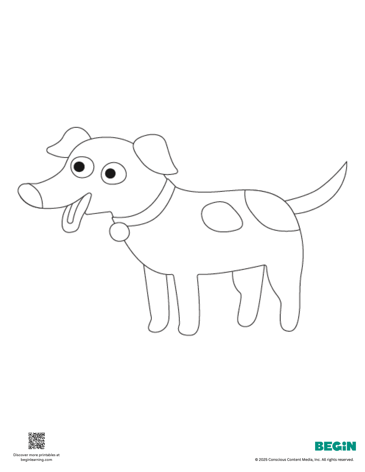Free Printable Dog Coloring Page