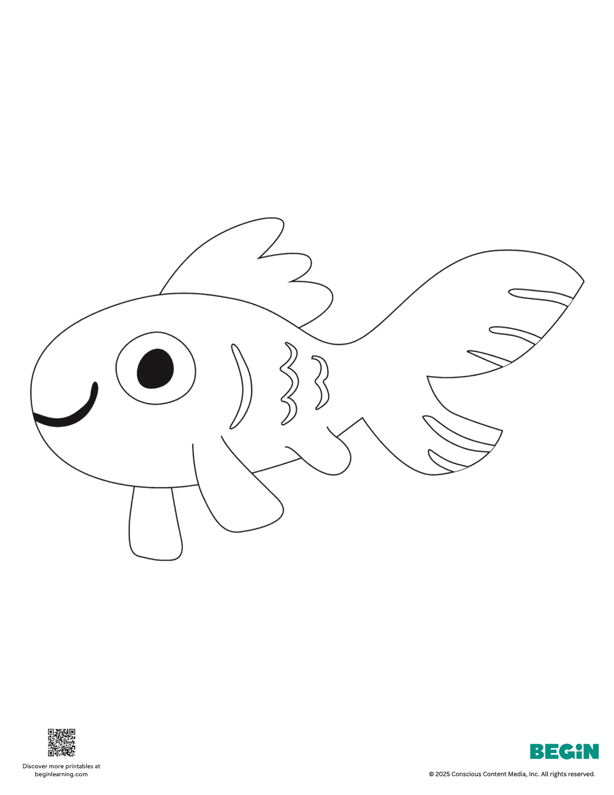 Free Printable Fish Coloring Page