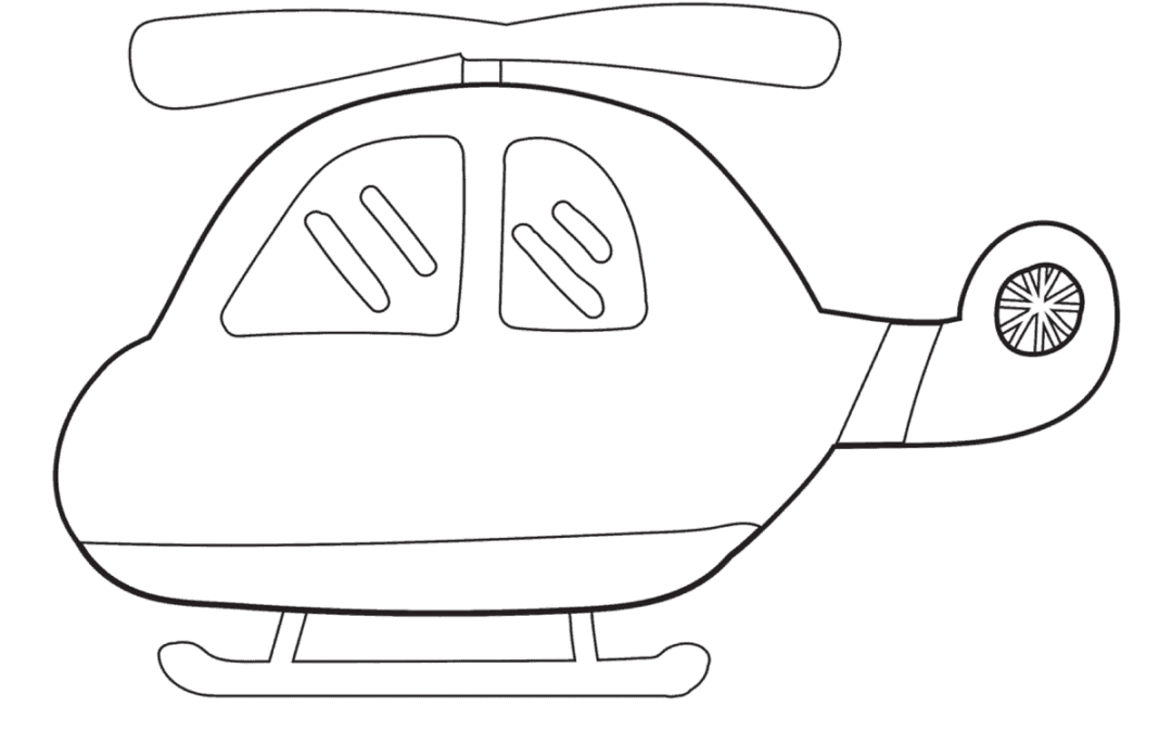 Free Printable Helicopter Coloring Pages