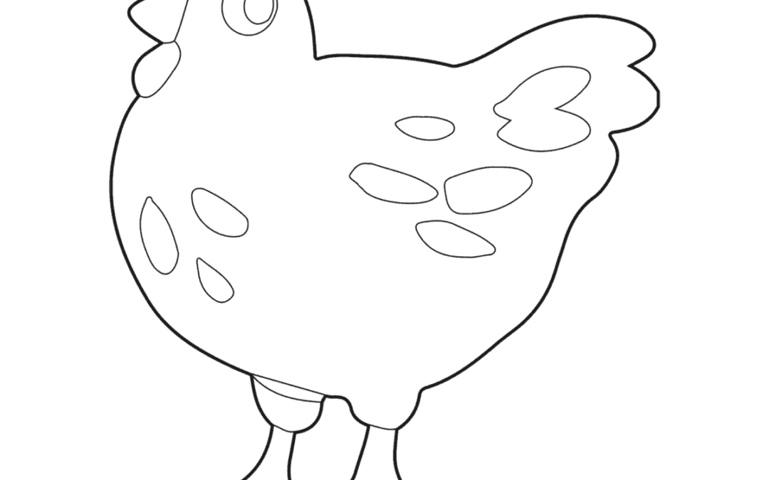 Free Printable Hen Coloring Pages for Kids