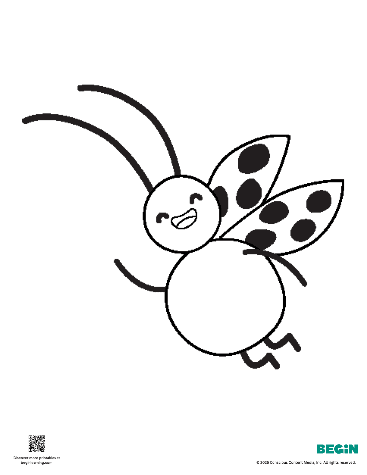 Ladybug coloring page