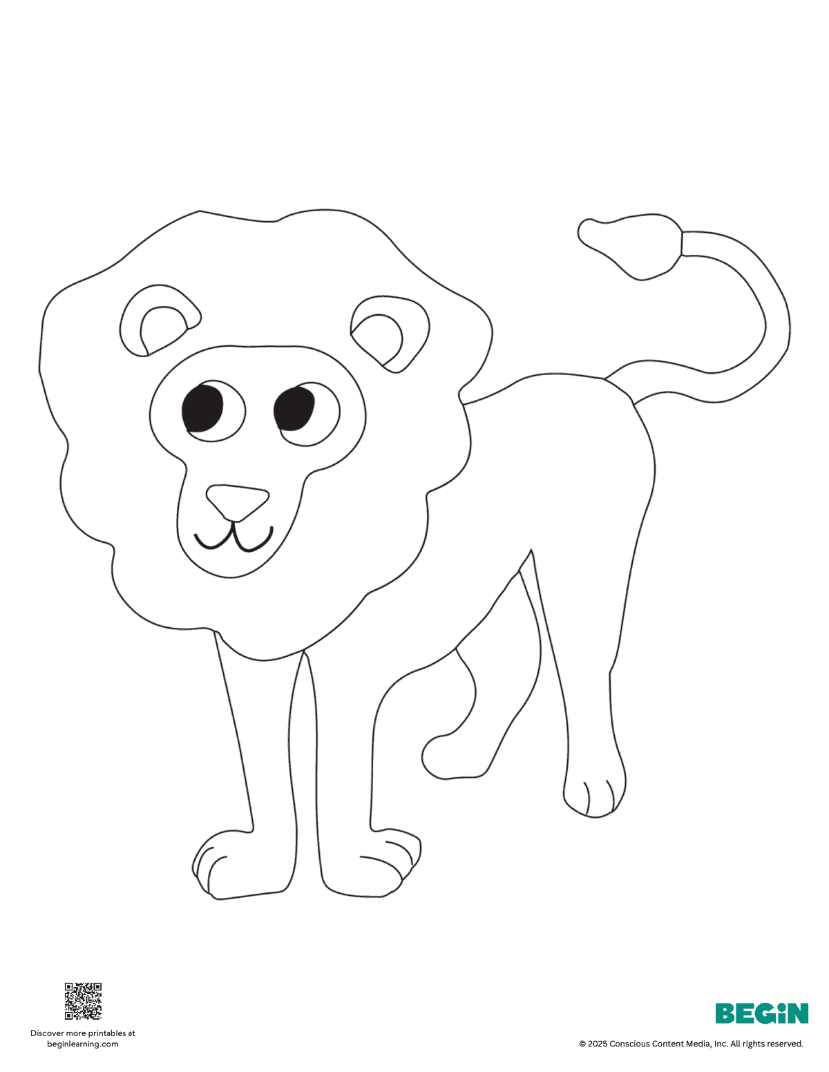 Free Printable Lion Coloring Page
