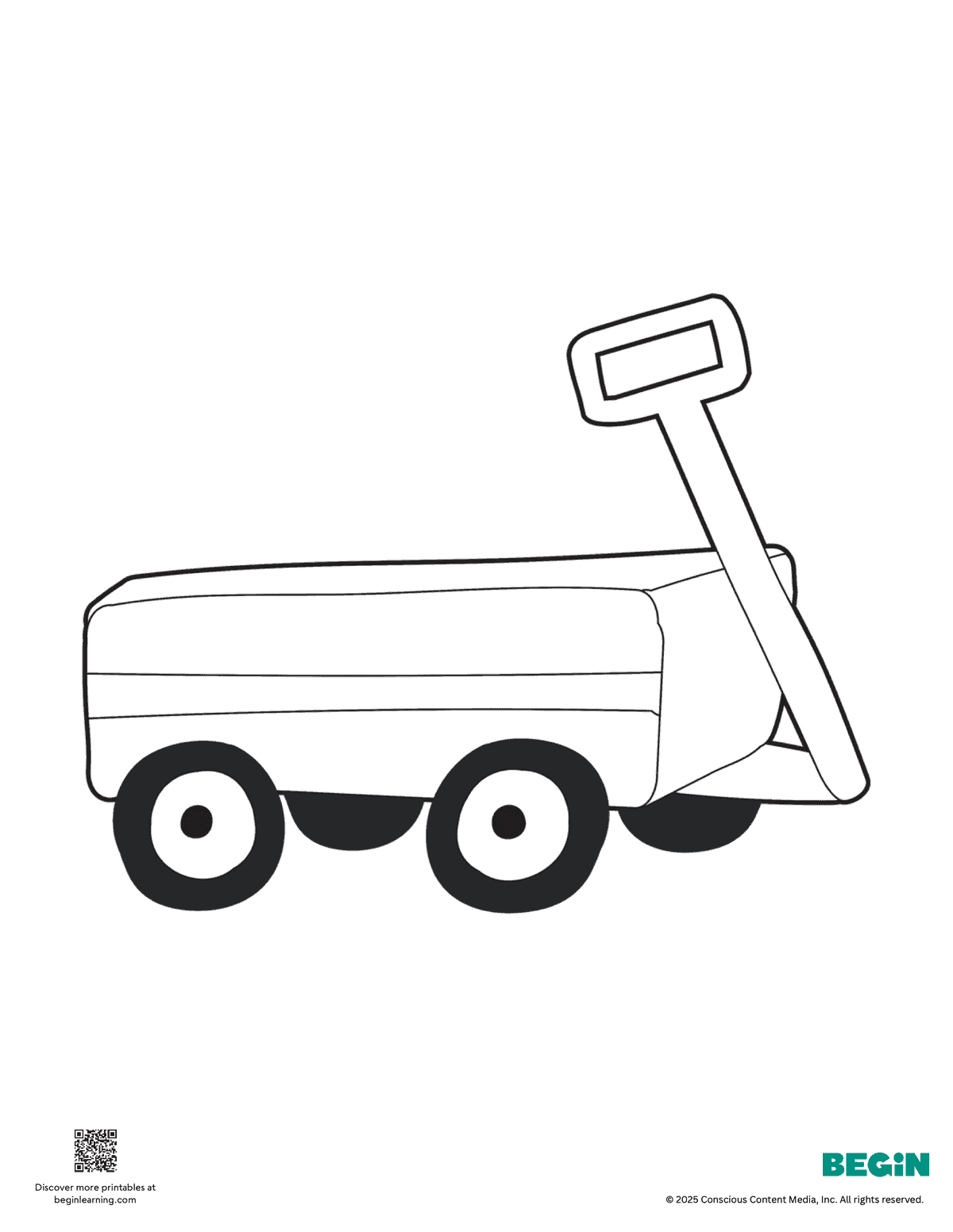 Free Printable Wagon Coloring Page